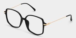 Payton Black Geometric Glasses2