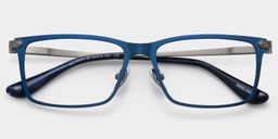 Alexander Blue Rectangle Glasses2