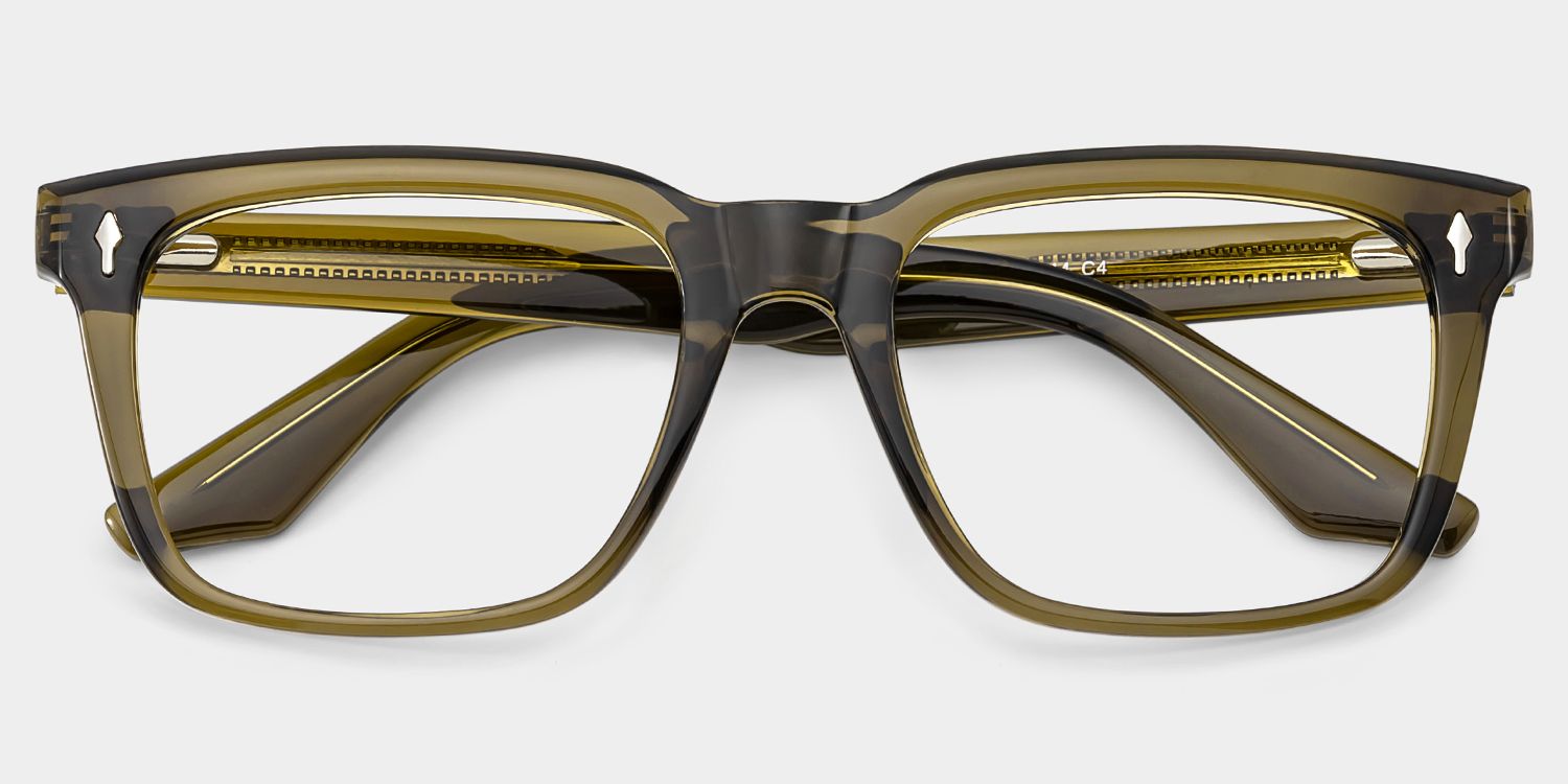 Fletcher Brown Glasses with Rectangle Frame Online | ZEELOOL2