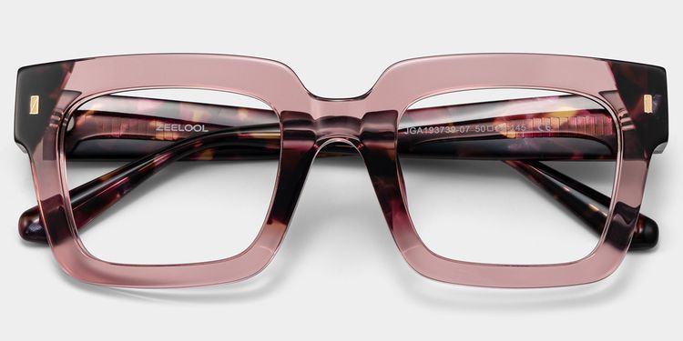 Sarah Purple Rectangle Glasses