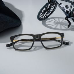 Cozy Dark Gray Rectangle Glasses3