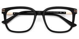 Kenny Black Square Glasses2