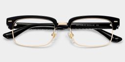 Eden Black Browline Glasses2