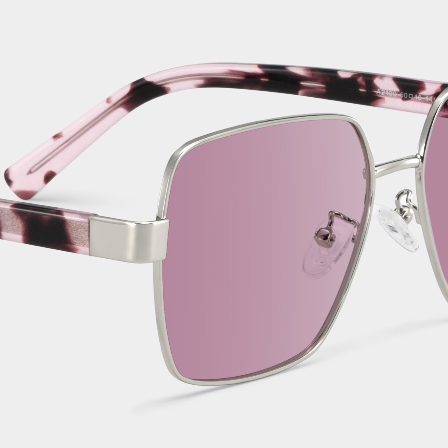 Sahara Purple Square Polarized Sunglasses for Driving | ZEELOOL4