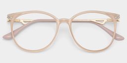 Chanty Pink Round Glasses2