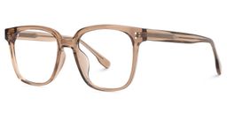 Donnalyn Brown Square Glasses1