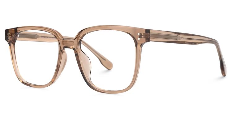 Donnalyn Brown Square Glasses