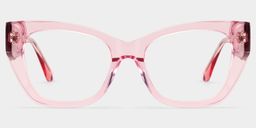 Skylar Clear Pink Butterfly Glasses4