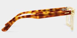 Patrick Clear Yellow Rectangle Glasses4
