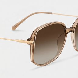 Payton Beige Geometric Sunglasses4