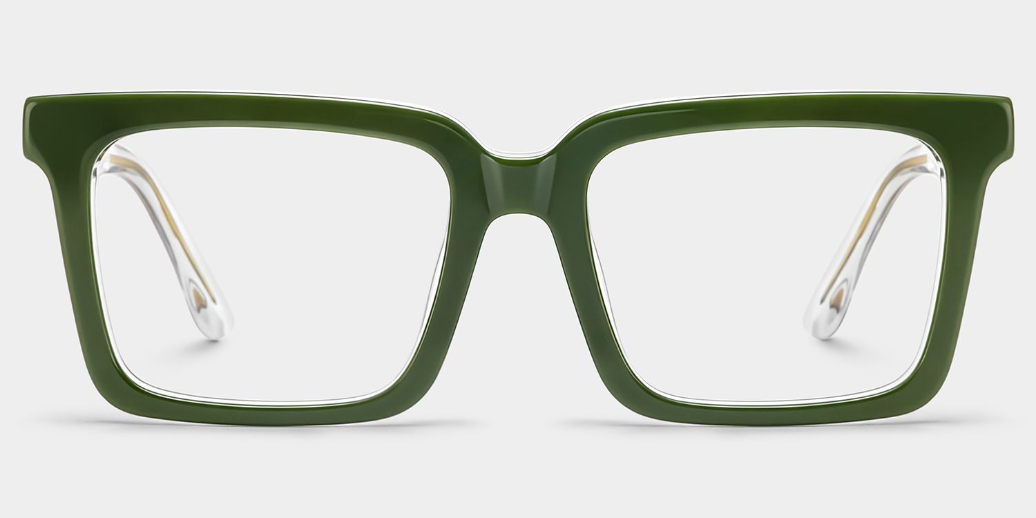 Green Square Frame Glasses - Hattie on Sale | Zeelool1
