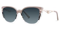 Margret Tortoise Khaki Cat eye Sunglasses2