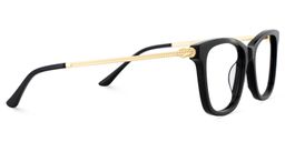 Vibert Black Rectangle Glasses4