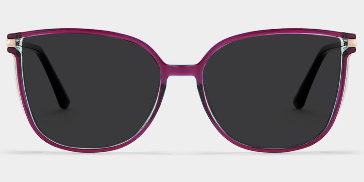 Rodz Purple Square Sunglasses