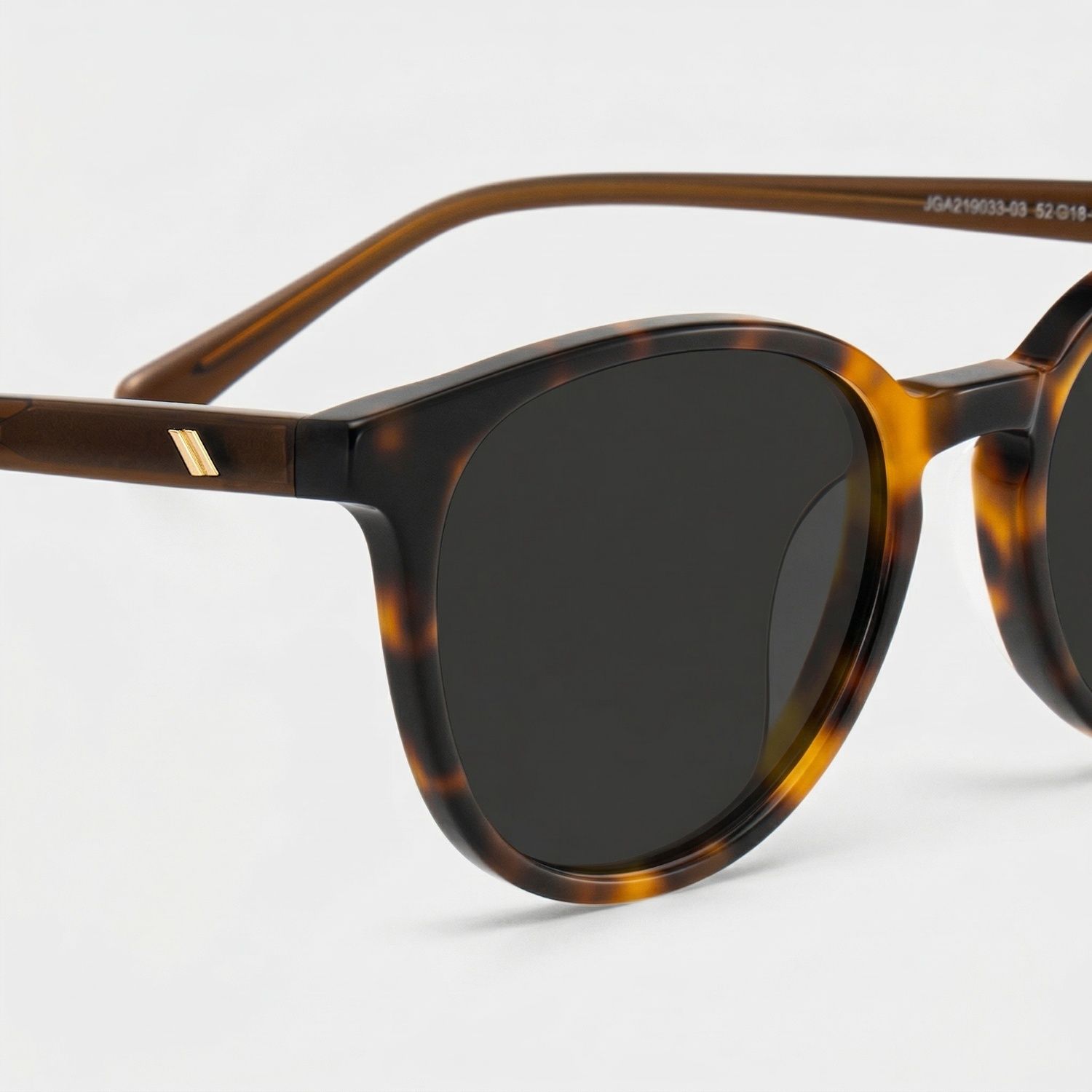 Allison Acetate Tortoise Round Frame Sunglasses | ZEELOOL4