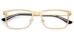 Roxana Gold Rectangle Glasses2