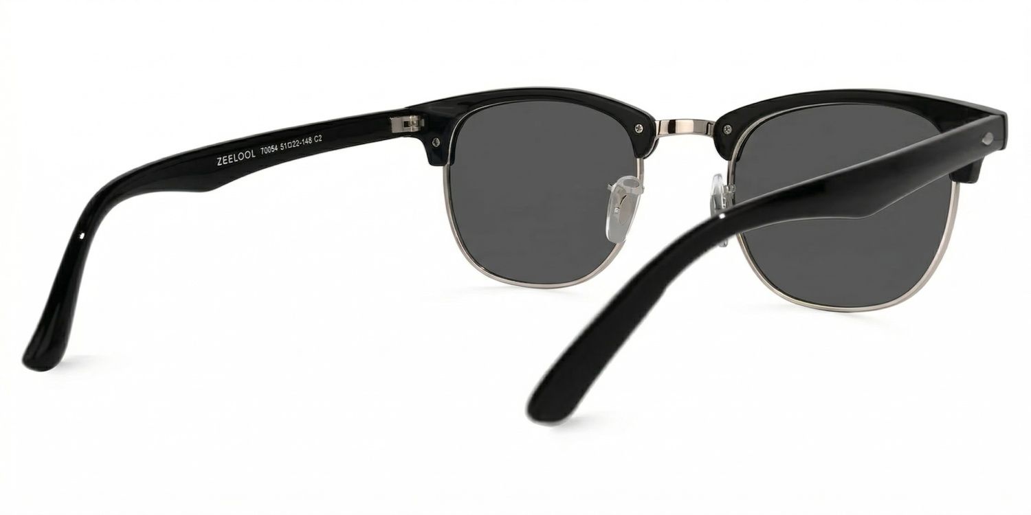 Hacker Browline Black Prescription Sunglasses | ZEELOOL3