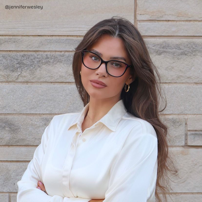 Brady Black Pink Butterfly Glasses