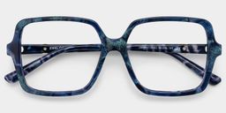 Elena Blue Tortoise Square Glasses2