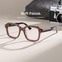 Parker Brown Square Glasses0