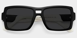 Nora Black Aviator Sunglasses1