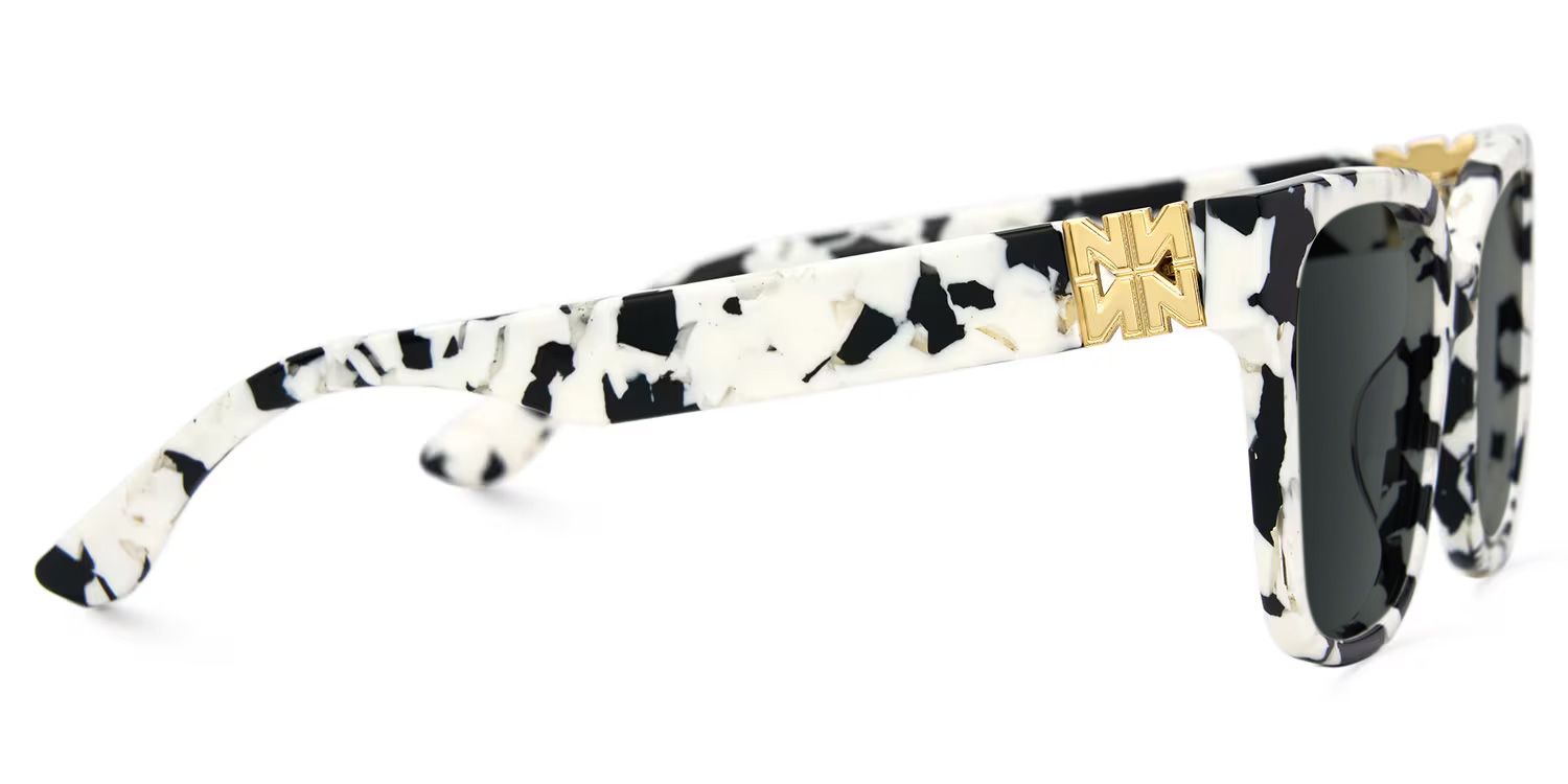 Kerri Square Style Cow Print Frame Sunglasses | ZEELOOL2