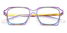 Foday Iridescent Geometric Glasses2