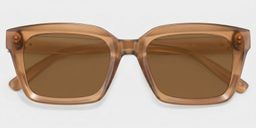 Marley Beige Rectangle Sunglasses1