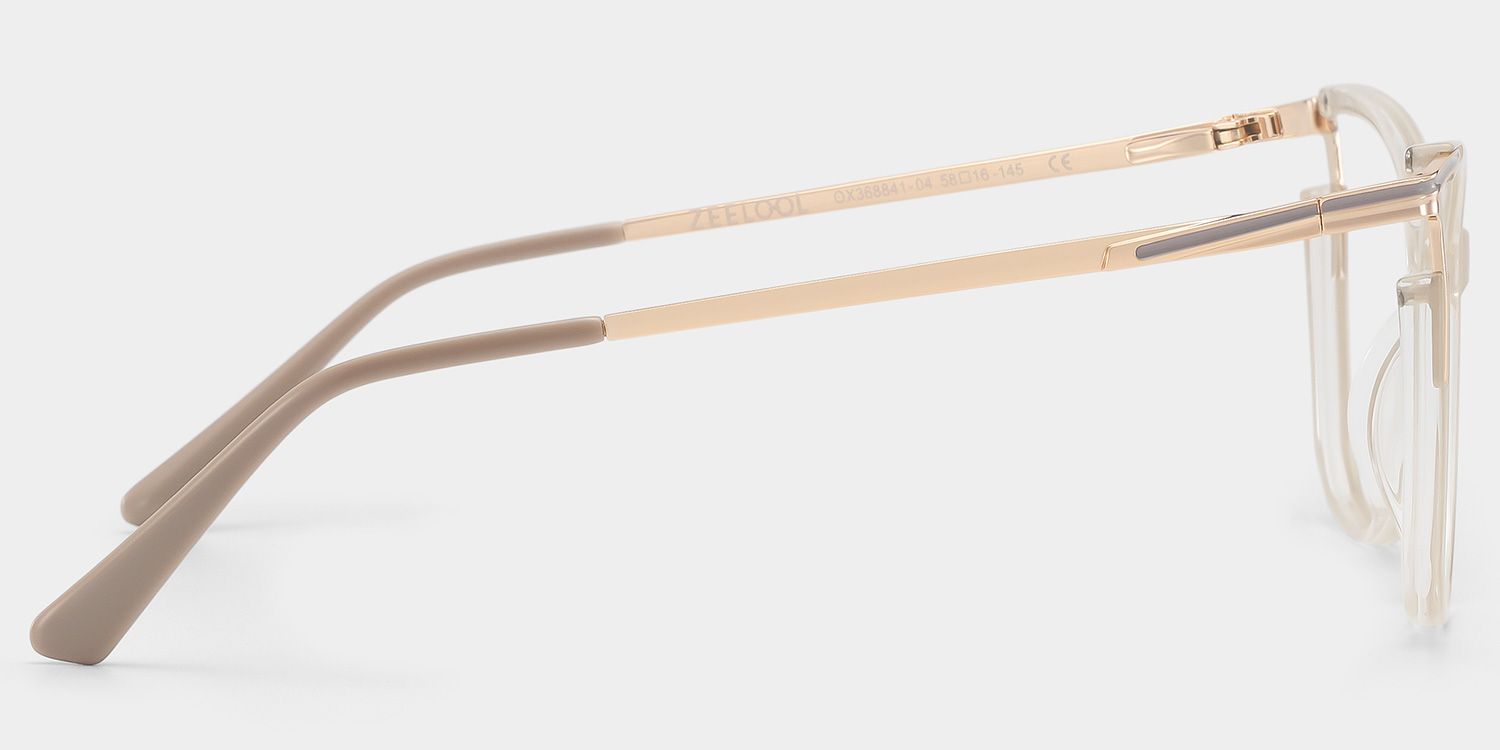 Yomary Cat-Eye Khaki Frame Glasses | ZEELOOL4