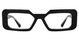Tasew Black Rectangle Glasses0