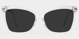 Isaebella Clear Butterfly Sunglasses0