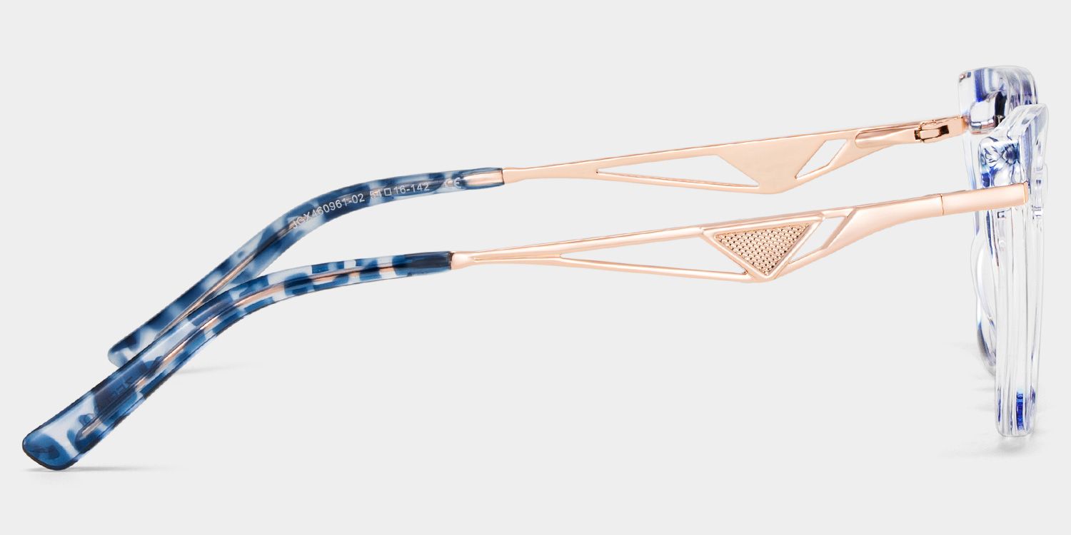 Margret Blue Cat-Eye Glasses | Bold Stylish Frames | ZEELOOL4