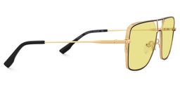 Bowdry Black Aviator Sunglasses3