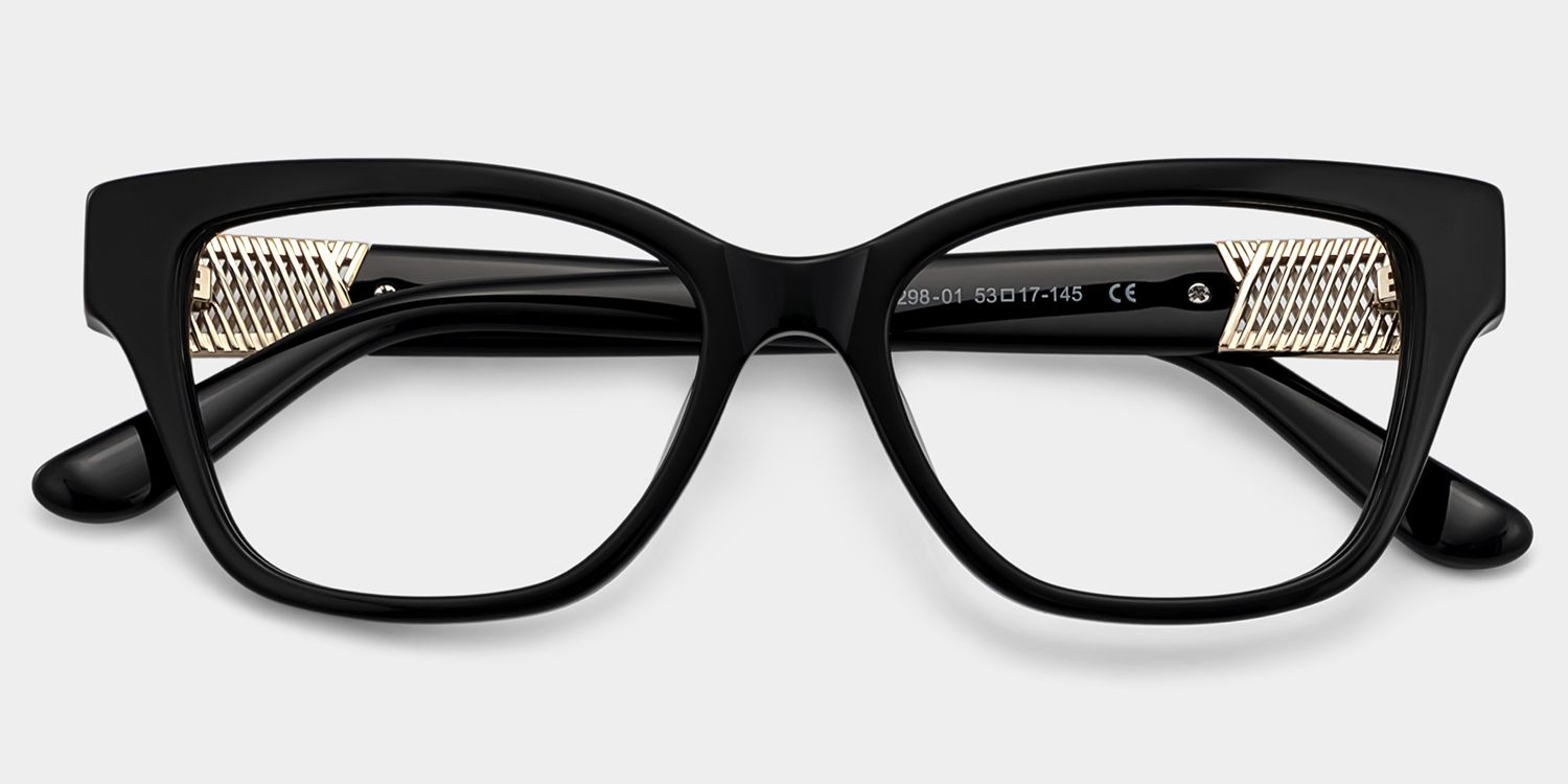 Miranda Black Frame Cat Eye Glasses for Women | ZEELOOL2