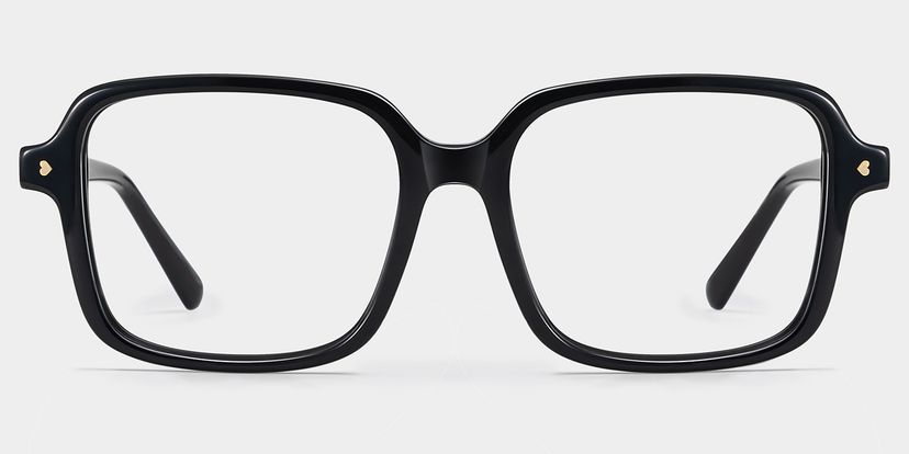 Talia Black Square Glasses