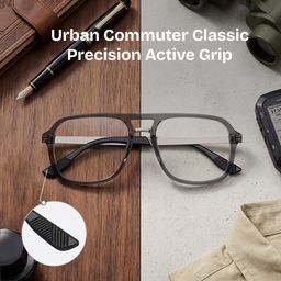 Ryder Black Aviator Glasses0