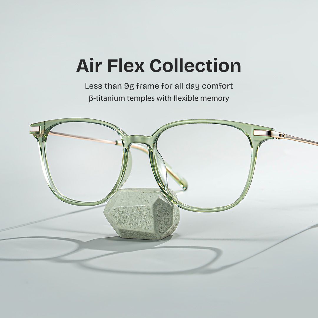 Florence Turquoise Eyeglasses in TR90 Full Rim for Women | ZEELOOL0