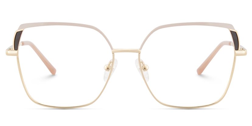 Shayla Pink Brown Square Glasses