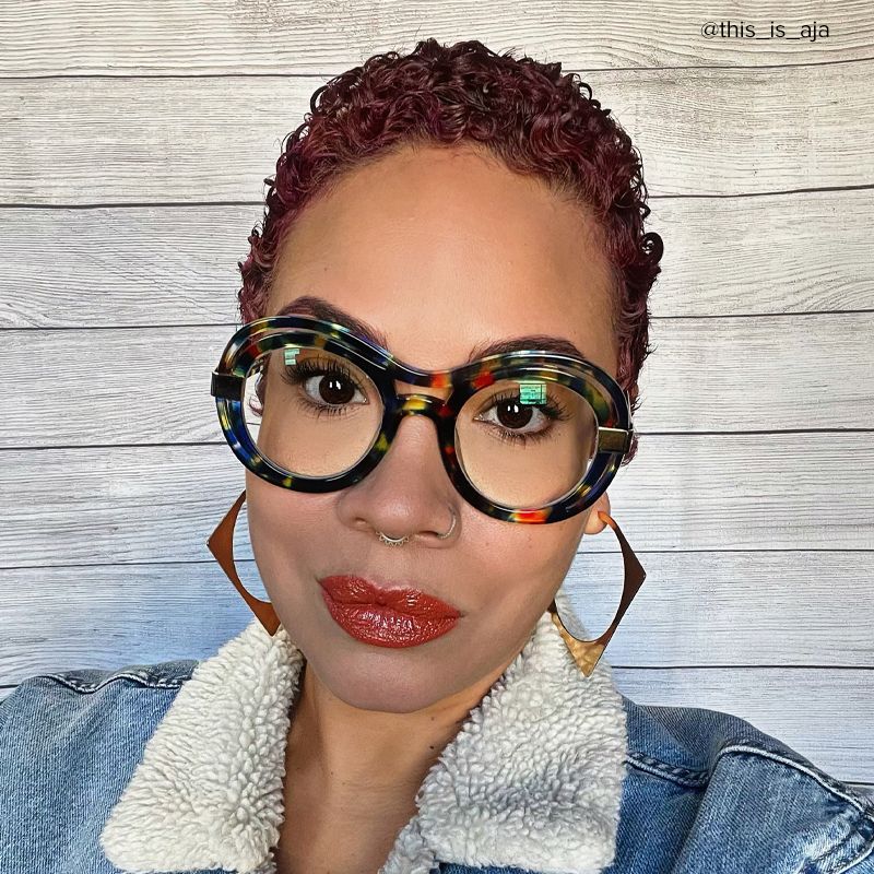 Texidor Blue-Tortoise Round Glasses