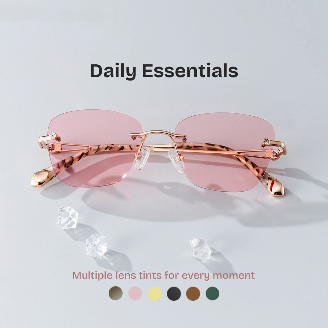 Rectangle Rose Gold Eyeglasses- Seth Metal Frame Glasses0