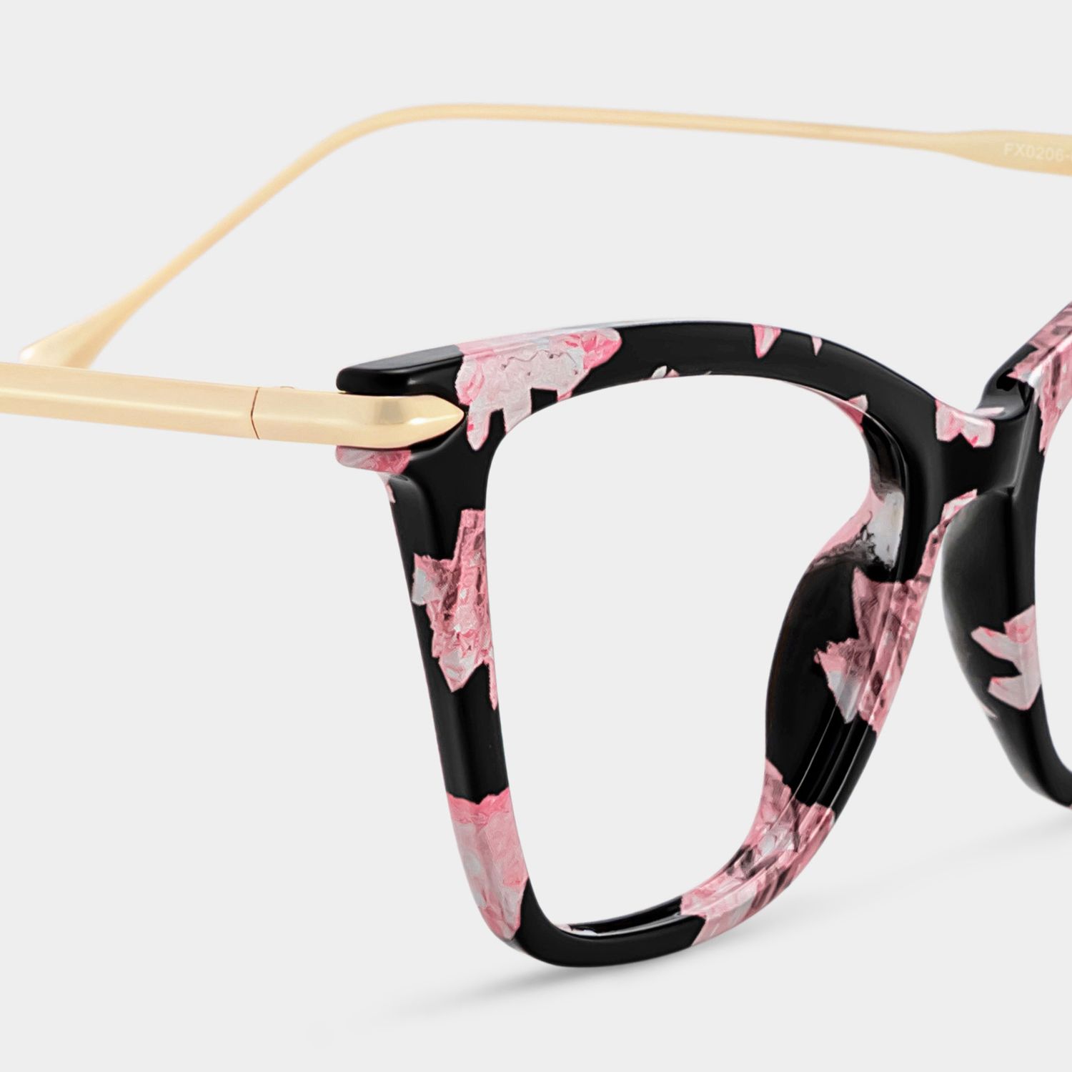 Hilary Butterfly Pink Floral Frame Eyeglasses | Zeelool4