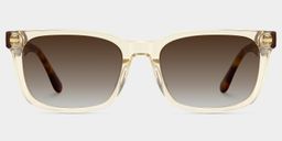 Patrick Clear Yellow Rectangle Sunglasses0