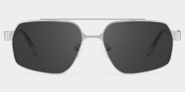 Sterling Silver Aviator Sunglasses