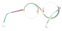 Jaila Iridescent Round Glasses5