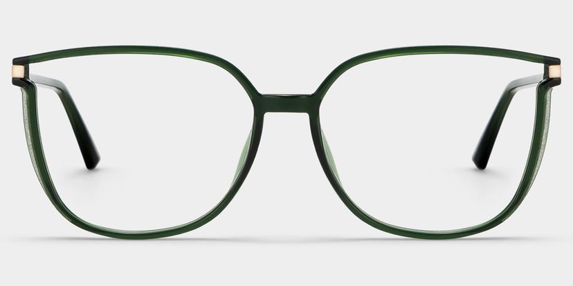 Rodz Dark-Green Square Glasses