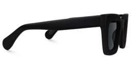 Keisa Black Rectangle Sunglasses2