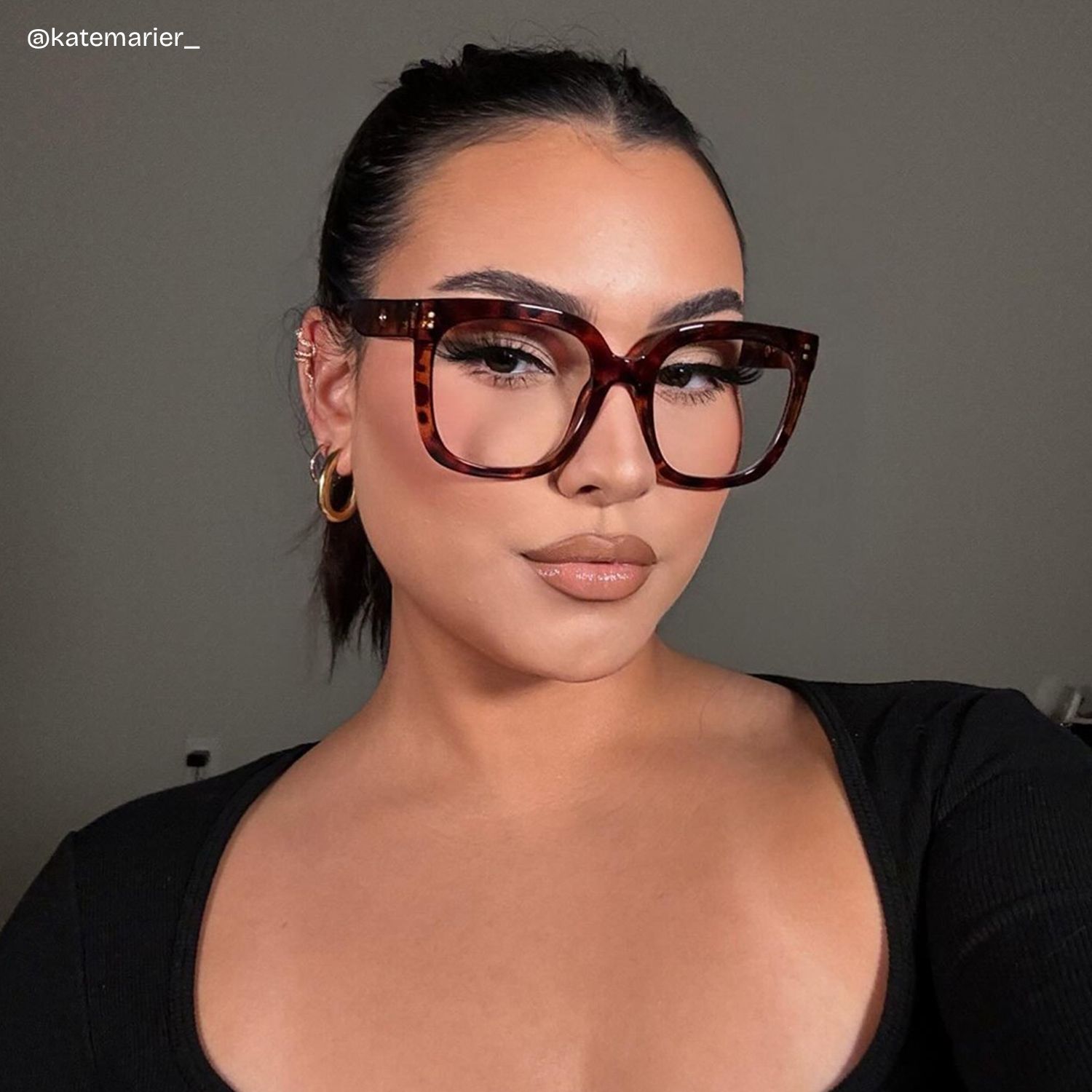 Ebony Tortoise Eyeglasses and Square Glasses Frames | ZEELOOL6