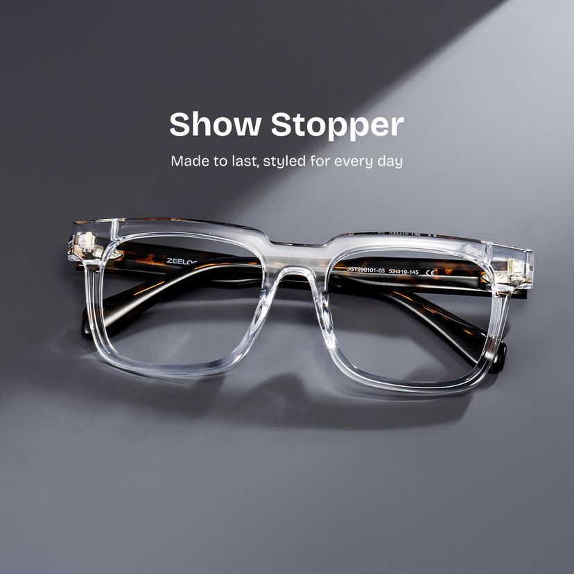 Connor Clear Rectangle Glasses