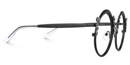 Nelida Black Round Glasses2