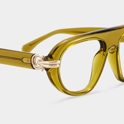 Aveline Green Aviator Glasses5